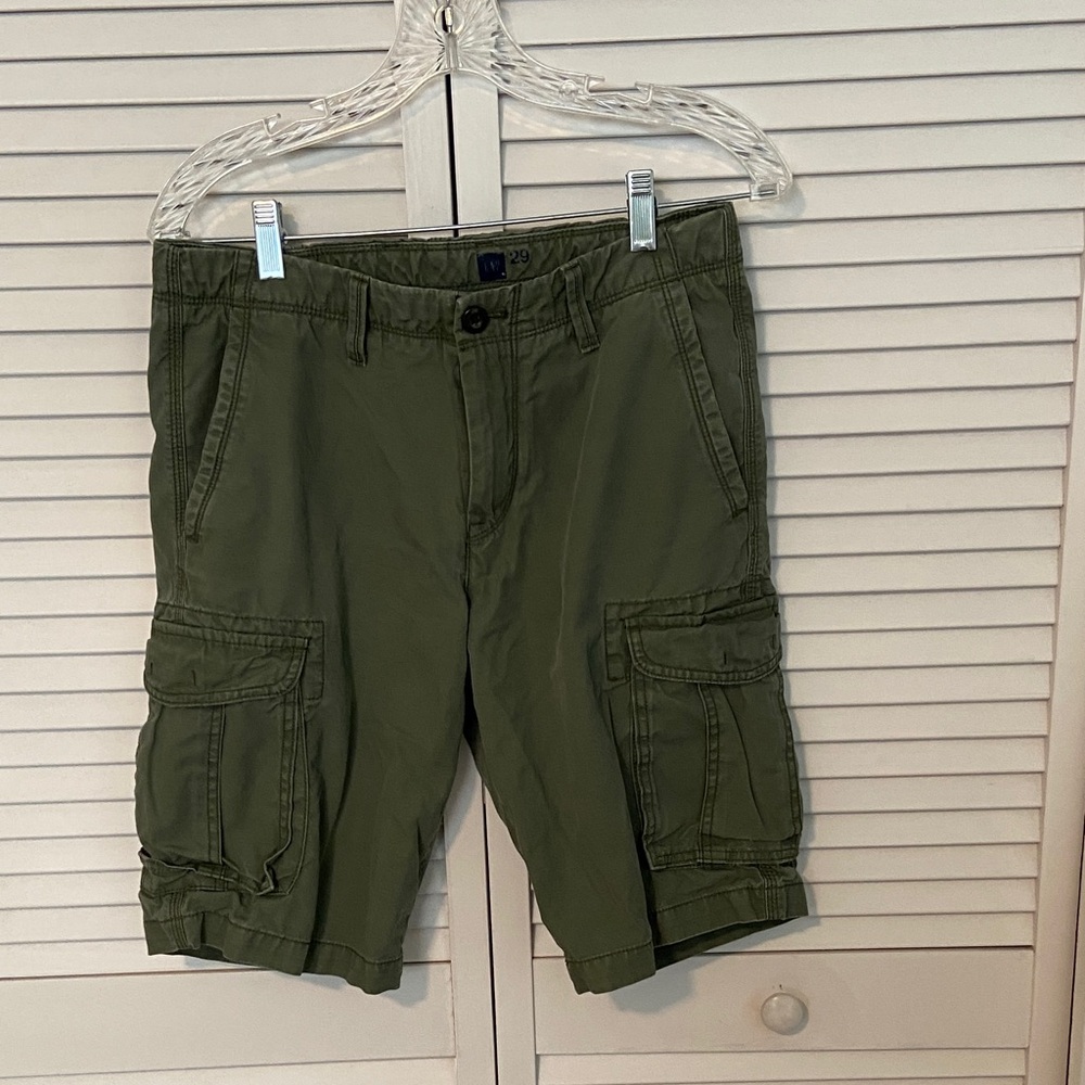 Men’s Gap Cargo Shorts Green 29 Waist